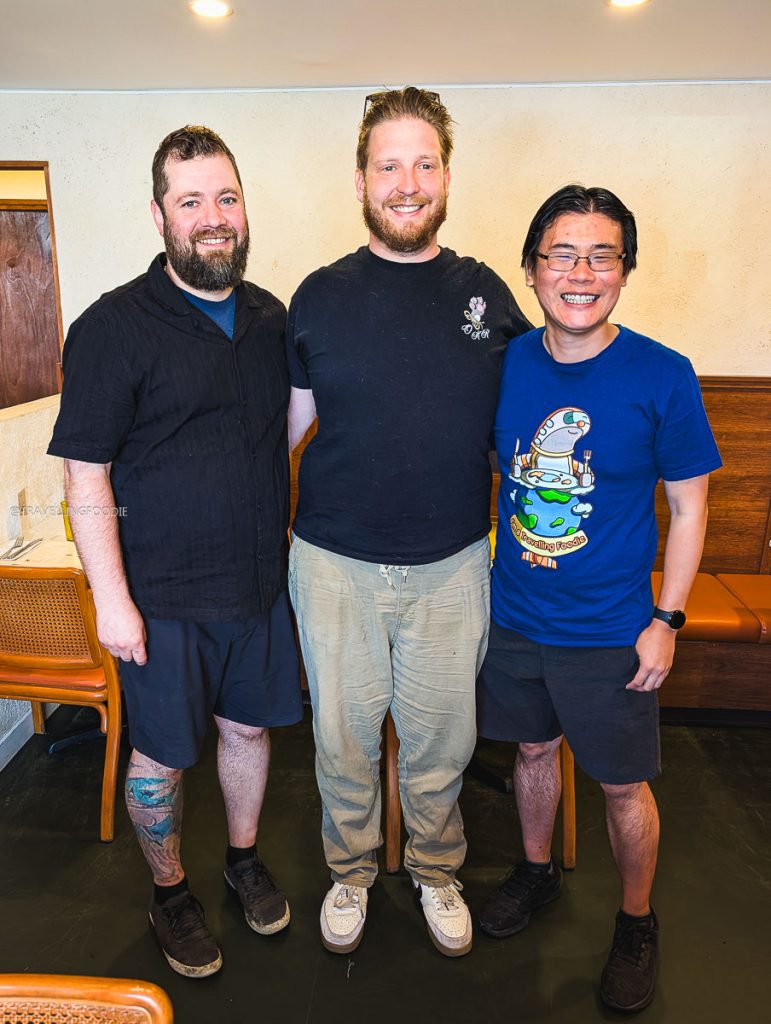 Travelling Foodie with chefs Justin and Blake Williams inside Dukes, a highly recommended Ottawa restaurant.