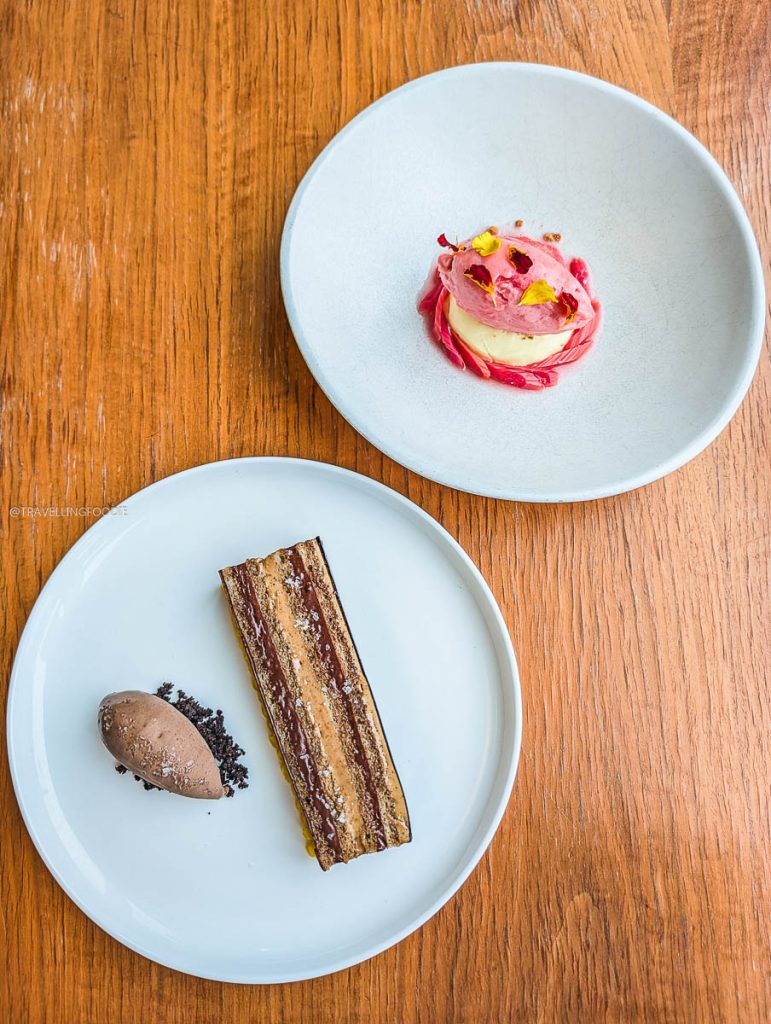 Sweet desserts ending a perfect culinary experience at Norca restaurant in Ottawa.