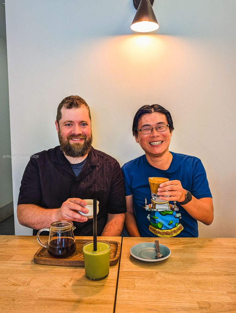 Raymond Cua and Chef Justin Champagne-Lagarde at The Bower Coffee, a local cafe in Ottawa
