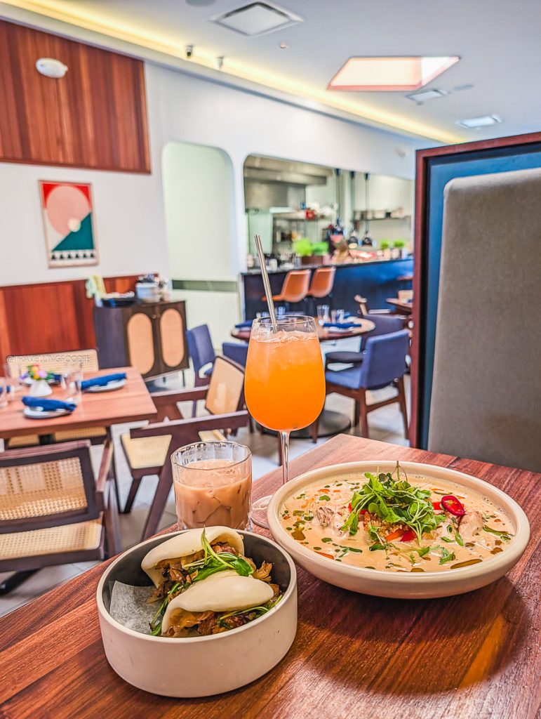 Upscale Asian fusion dishes like Khao Soi and bao at Loqui, a highly rated local restaurant in Saskatoon.